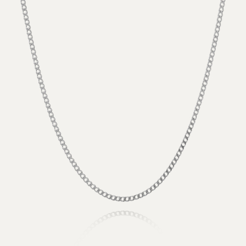 Diamant - Ankerkette, 925er Silber
