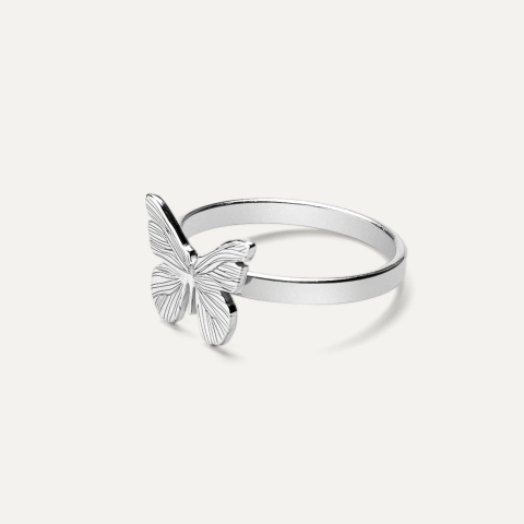 Schmetterlings ring, sterlingsilber 925
