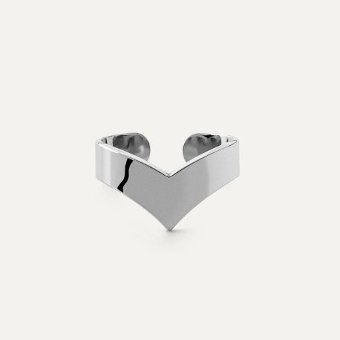 Silberner zehenring sterling silber 925 platiniert