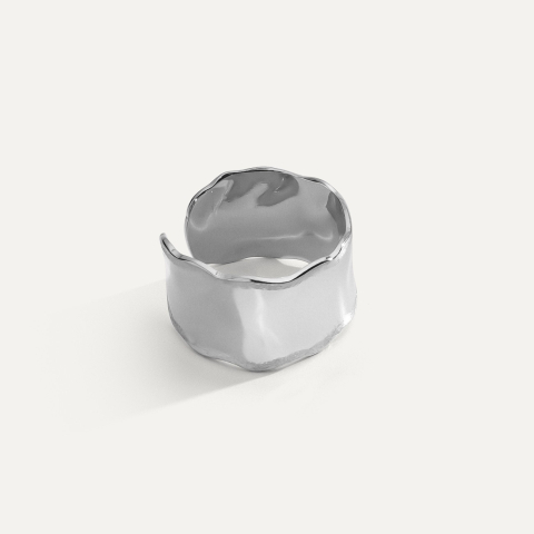 Wellig ring, silber 925