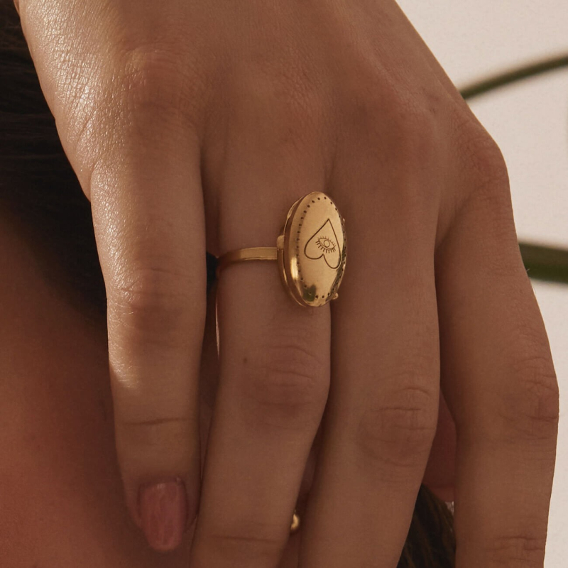 Ring mit Geheimfach, sterlingsilber 925                                    