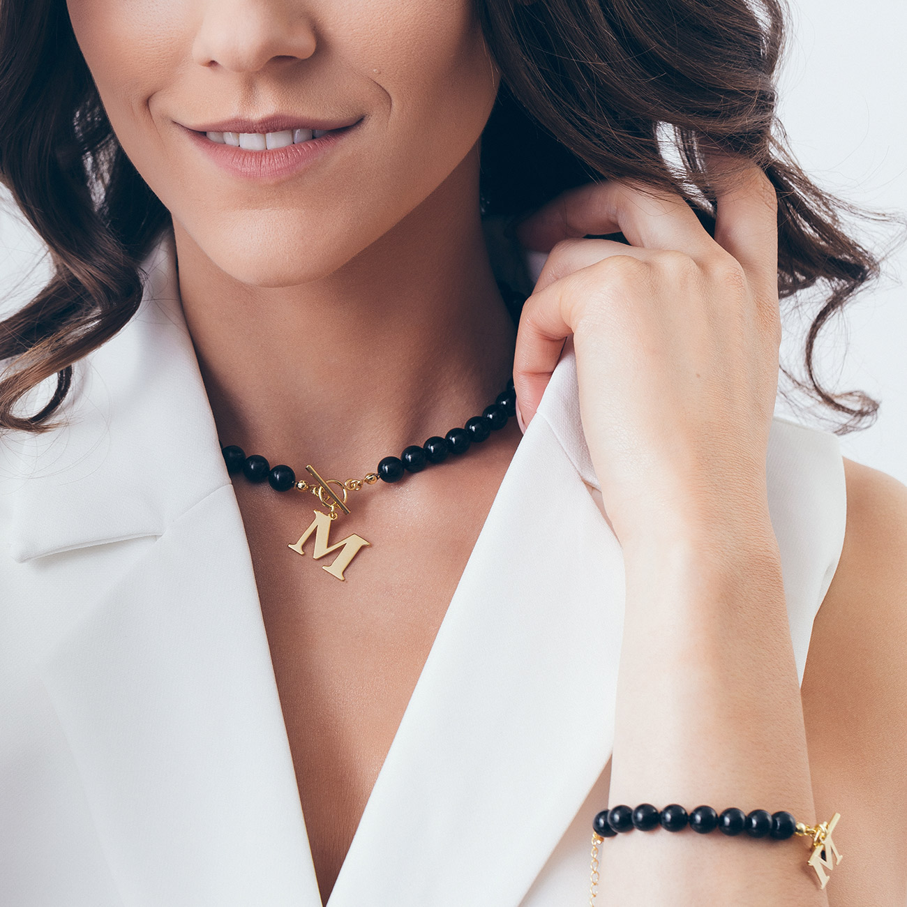 Choker z czarnych pereł Choker z czarnych pereł