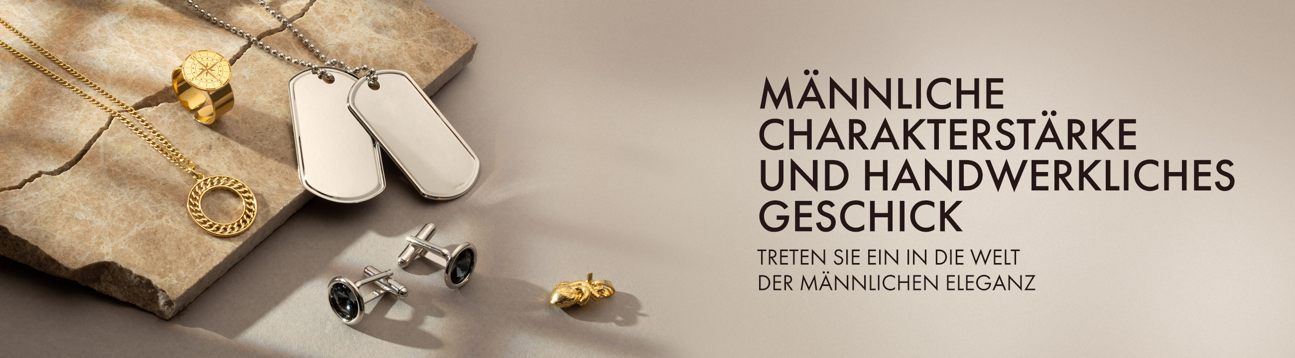 Männliche Charakterstärke und Schmuckhandwerk Männliche Charakterstärke und Schmuckhandwerk
