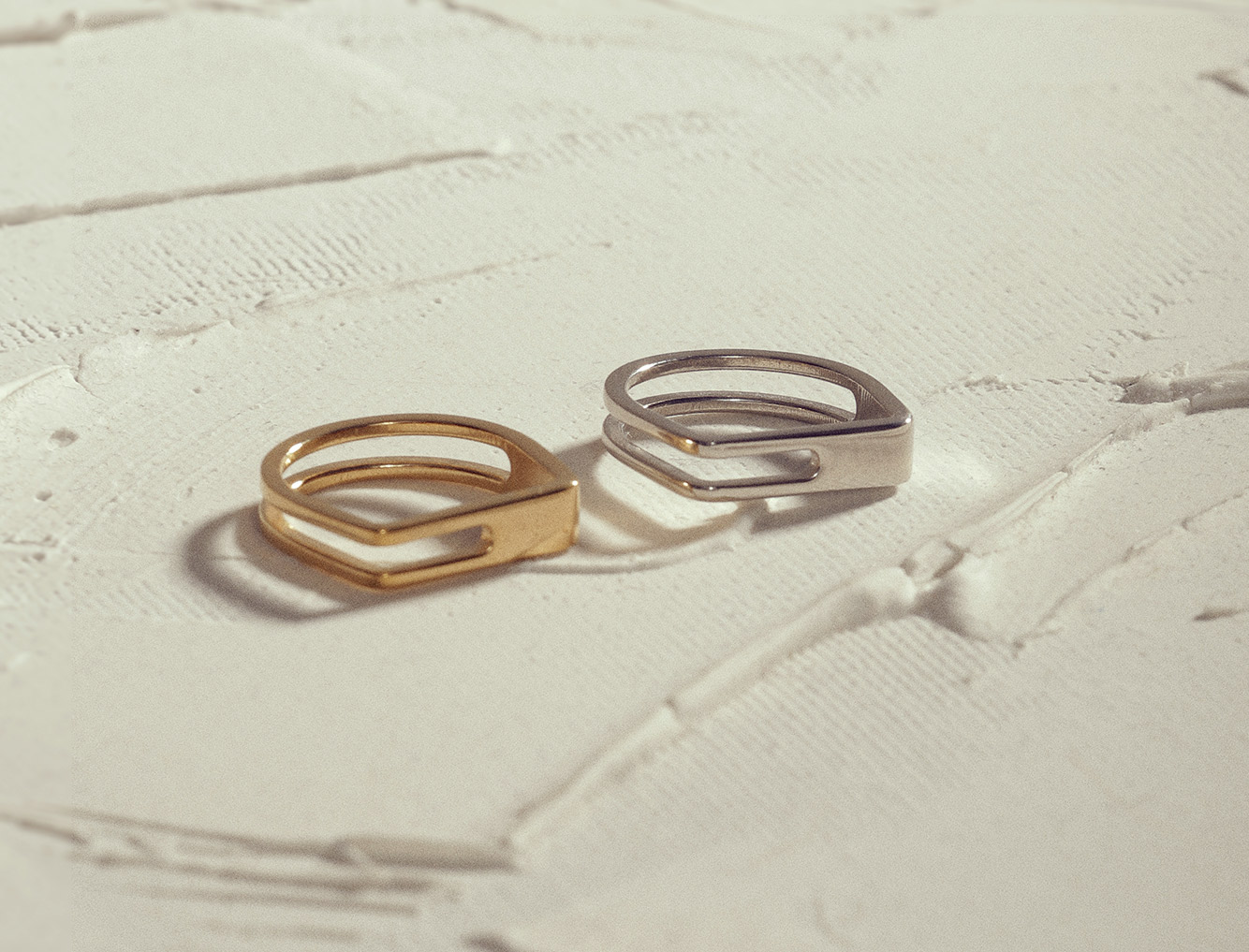 Geometrischer Silberring Geometrischer Silberring